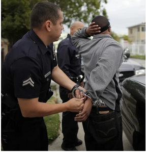man under arrest
